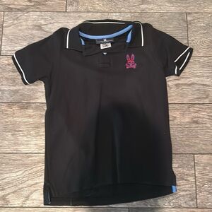 Psycho bunny black and red polo